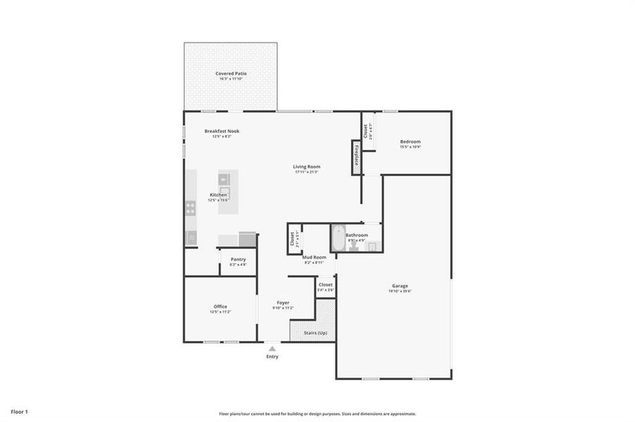 2D floor plan layout of this home in River Pointe, Monroe, GA (Image 6).