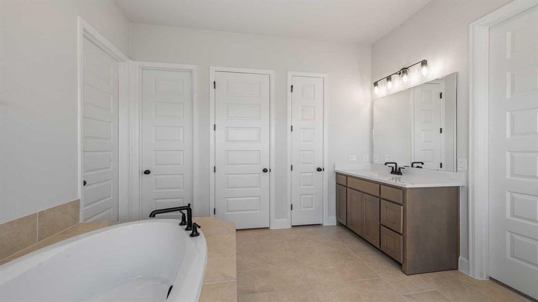 Furnished interior view inside a new home in Cambridge Crossing, Celina (Image 11).