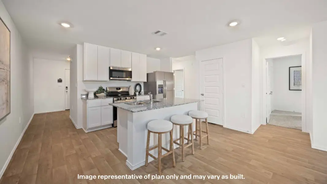Representative furnished interior of a home built from the The Elk by D.R. Horton in Pari Estates, Lubbock (Image 5). Representative furnished interior of a home built from the The Elk by D.R. Horton in Pari Estates, Lubbock (Image 5).