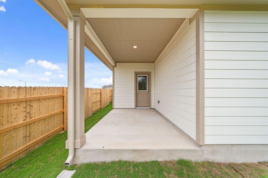 Rear Covered Patio