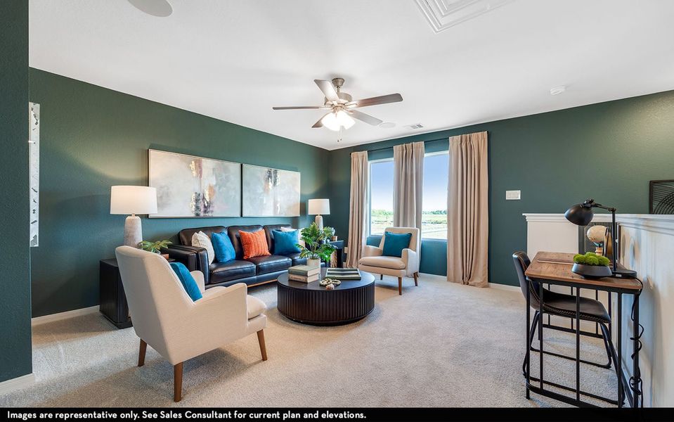 Furnished interior view inside a new home in La Terra, Celina (Image 16).