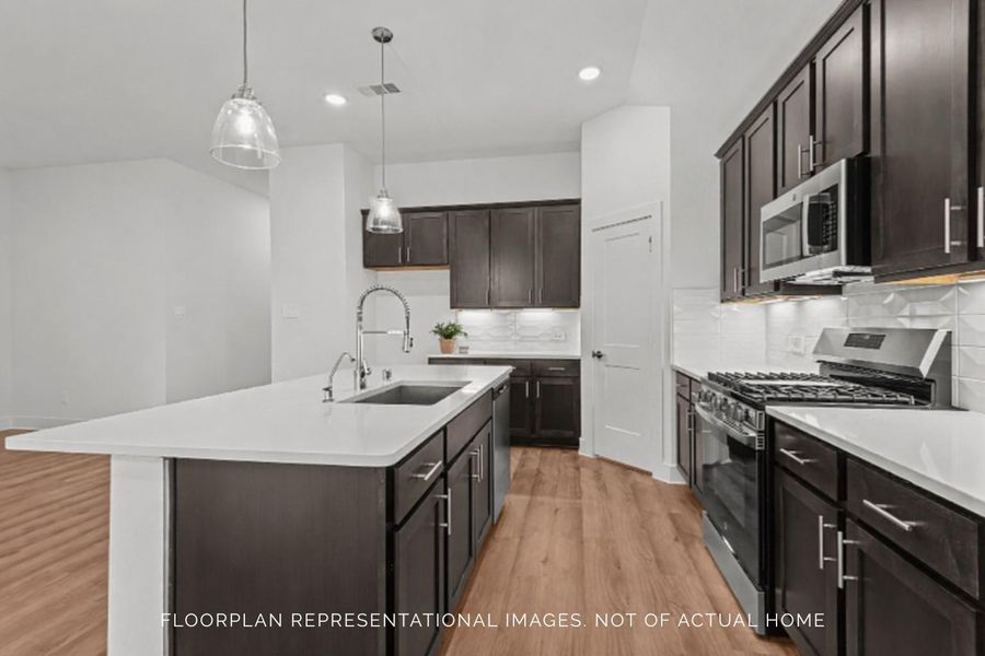 Furnished interior view inside a new home in Ambrose, La Marque (Image 5).