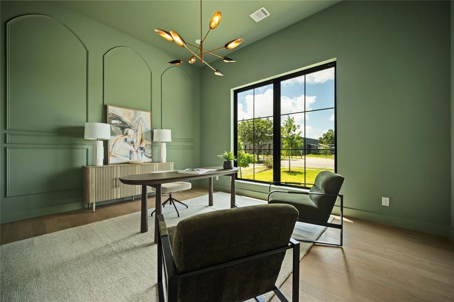 Furnished interior view inside a new home in , Dallas (Image 3).