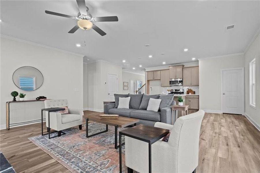 Furnished interior view inside a new home in Stratford at NatureWalk, Dallas (Image 29).