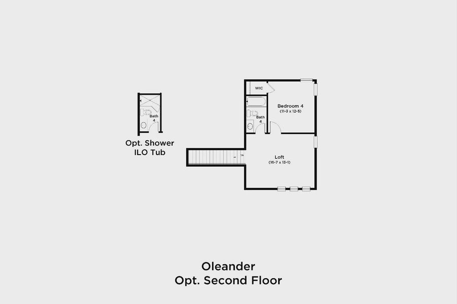 Optional bedroom 4 and loft Optional bedroom 4 and loft
