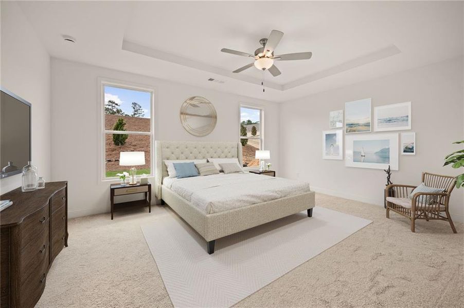 Furnished interior view inside a new home in Echols Farm, Hiram (Image 15).