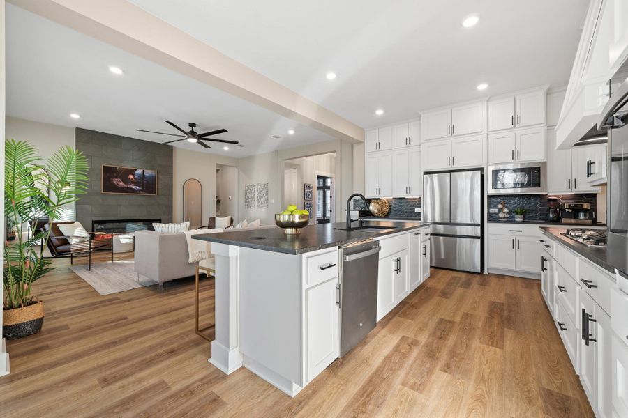 Furnished interior view inside a new home in Bryson, Leander (Image 23). Furnished interior view inside a new home in Bryson, Leander (Image 23).