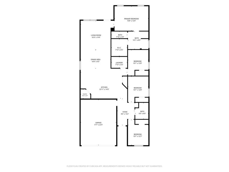 2D floor plan layout of this home in Sorrento, Richmond, TX (Image 5).