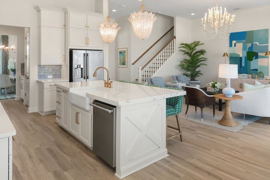 Representative furnished interior of a home built from the Sawyer by Riverside Homes in Mariposa at EverRange, Jacksonville (Image 72).
