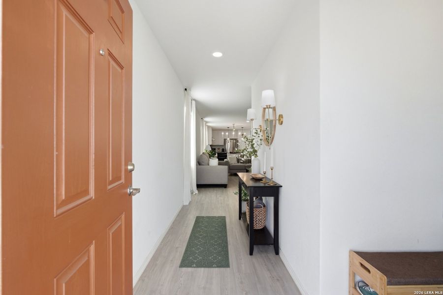 Furnished interior view inside a new home in Mission del Lago, San Antonio (Image 12). Furnished interior view inside a new home in Mission del Lago, San Antonio (Image 12).