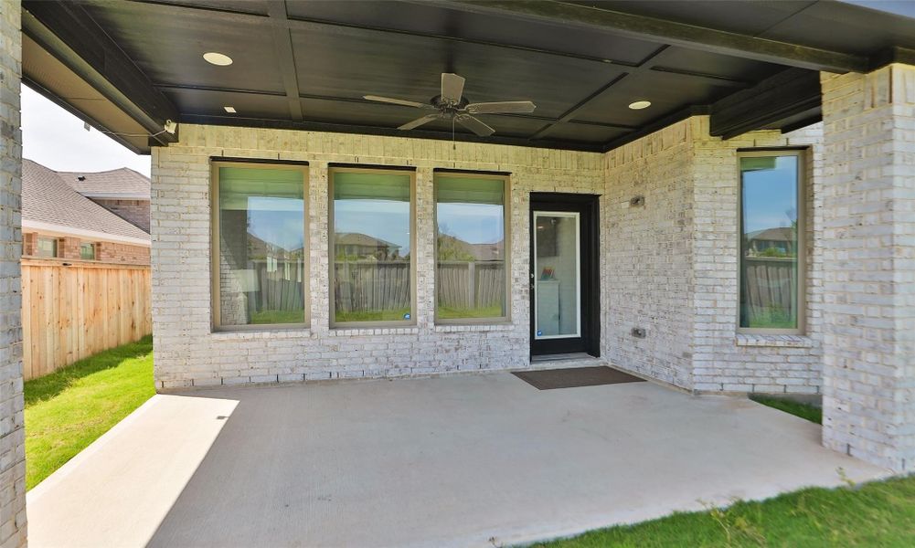 Exterior details and patio area of a home in , Cypress (Image 25).