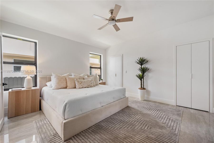 Furnished interior view inside a new home in , Miami Beach (Image 8). Furnished interior view inside a new home in , Miami Beach (Image 8).