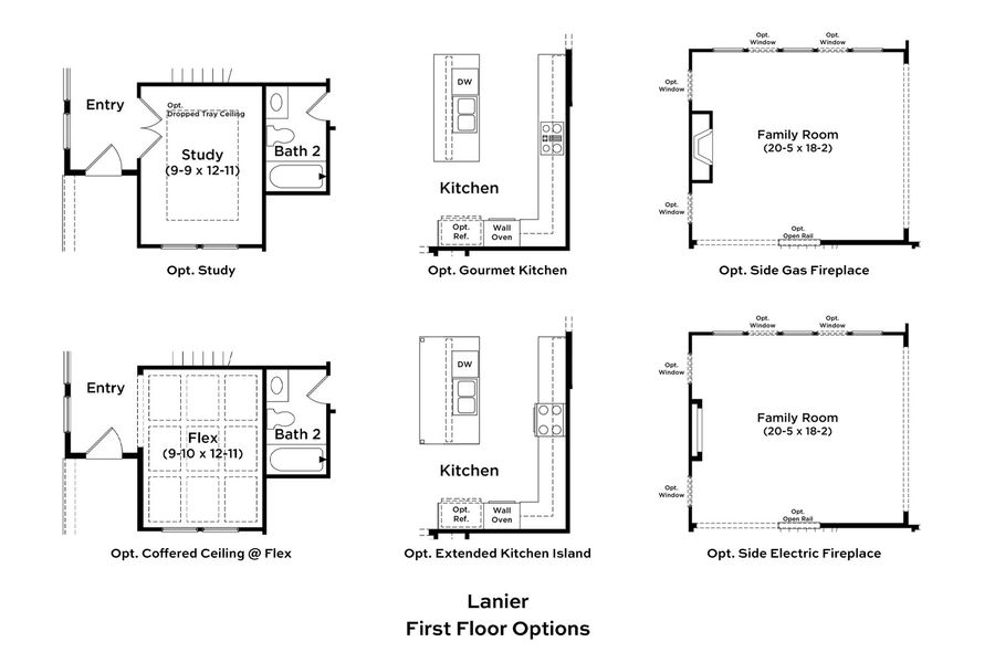 2D floor plan layout for the Lanier by DRB Homes in Owen Park, Gibsonville, NC (Image 4). 2D floor plan layout for the Lanier by DRB Homes in Owen Park, Gibsonville, NC (Image 4).
