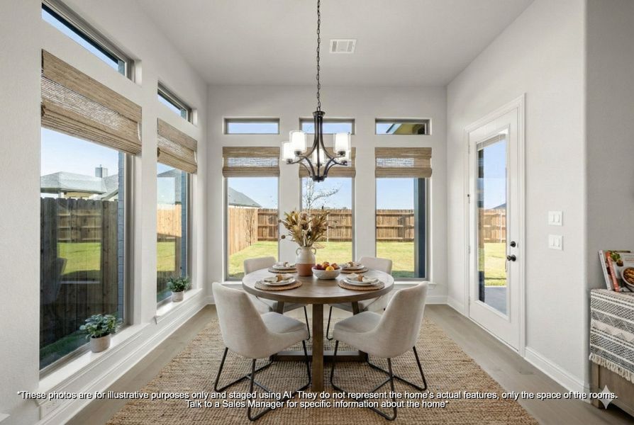 Furnished interior view inside a new home in Hayes Crossing, Midlothian (Image 6). Furnished interior view inside a new home in Hayes Crossing, Midlothian (Image 6).