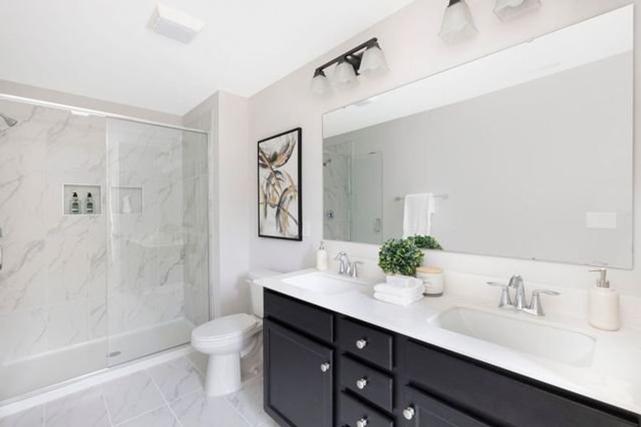 Representative furnished interior of a home built from the Liam by True Homes in Swaim Meadows, Winston-Salem (Image 11).