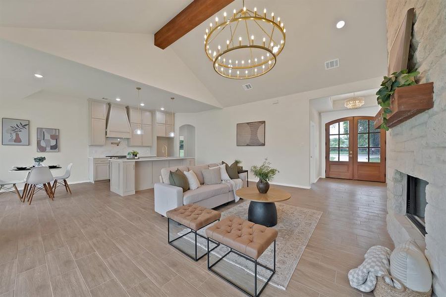 Furnished interior view inside a new home in , Reno (Image 5).
