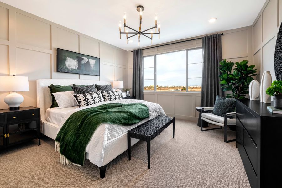 Representative furnished interior of a home built from the Laurel Plan 4002 by Tri Pointe Homes in Waterston Central, Gilbert (Image 10).