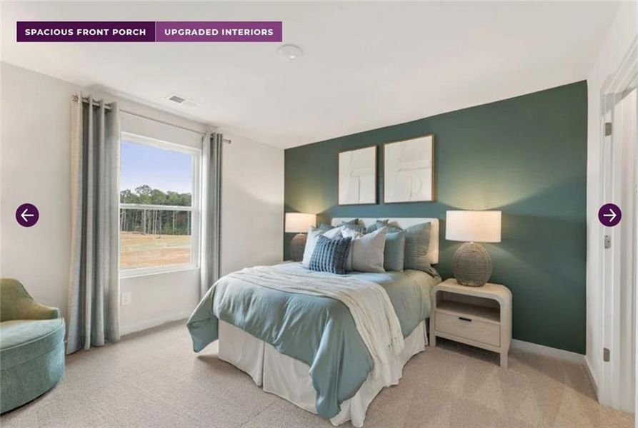 Furnished interior view inside a new home in Reserve at Gum Springs, Jefferson (Image 18).