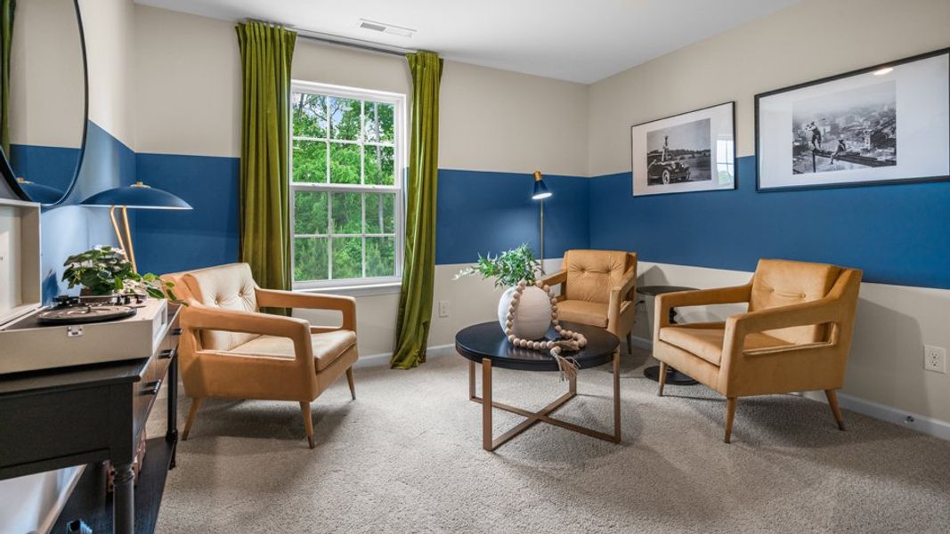 Furnished interior view inside a new home in The Preserve at Kinsley, Jamestown (Image 14).