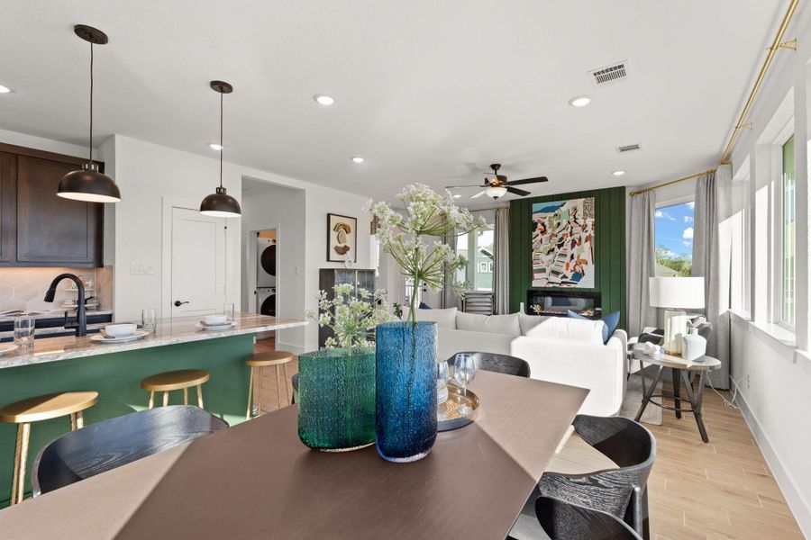 Furnished interior view inside a new home in Meridiana, Manvel (Image 13).