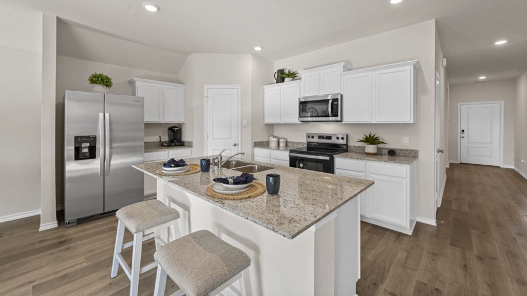 Furnished interior view inside a new home in Stonewyck Farms, Ennis (Image 12).