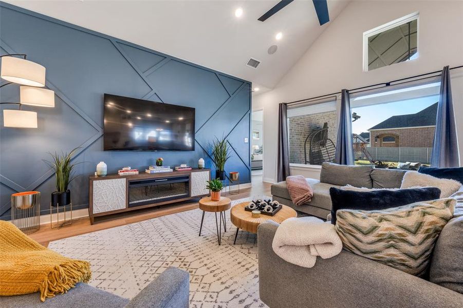 Furnished interior view inside a new home in Pecan Square - Estates, Northlake (Image 34).