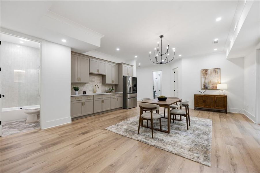 Furnished interior view inside a new home in , Marietta (Image 31).