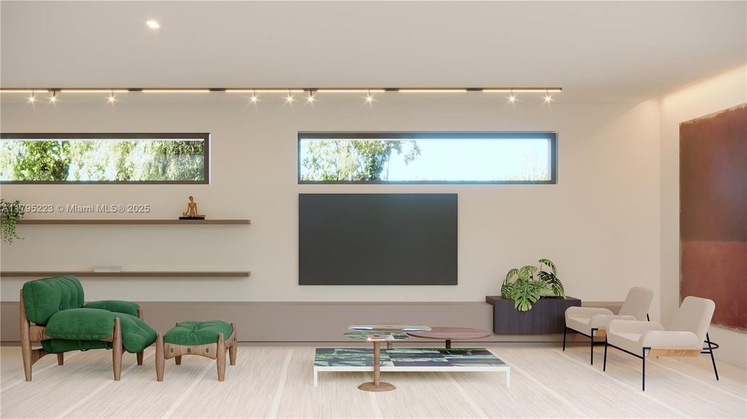 Furnished interior view inside a new home in , Miami (Image 14). Furnished interior view inside a new home in , Miami (Image 14).