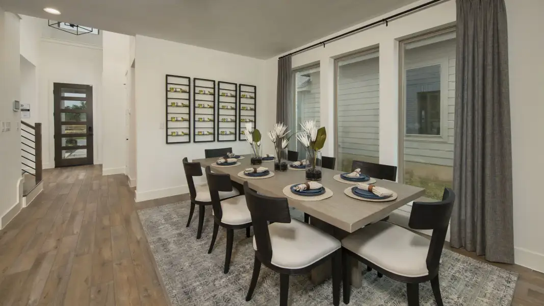 Furnished interior view inside a new home in Grand Central Park, Conroe (Image 14).