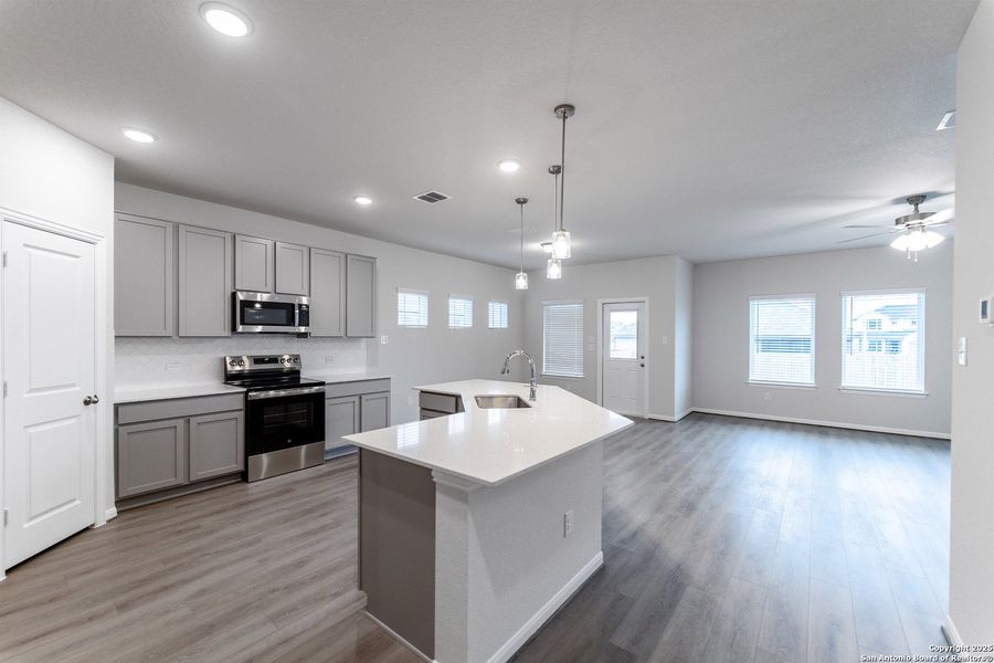 Furnished interior view inside a new home in Cloud Country, New Braunfels (Image 8).