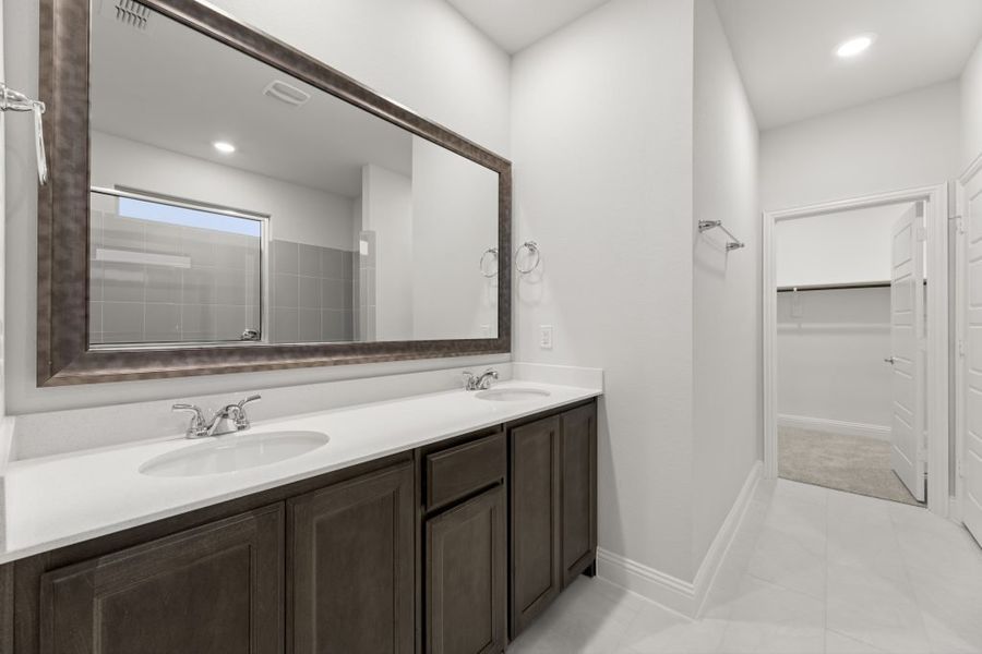 Front exterior of a new home in Redden Farms – Active Adult, Midlothian, TX, highlighting curb appeal (Image 19).