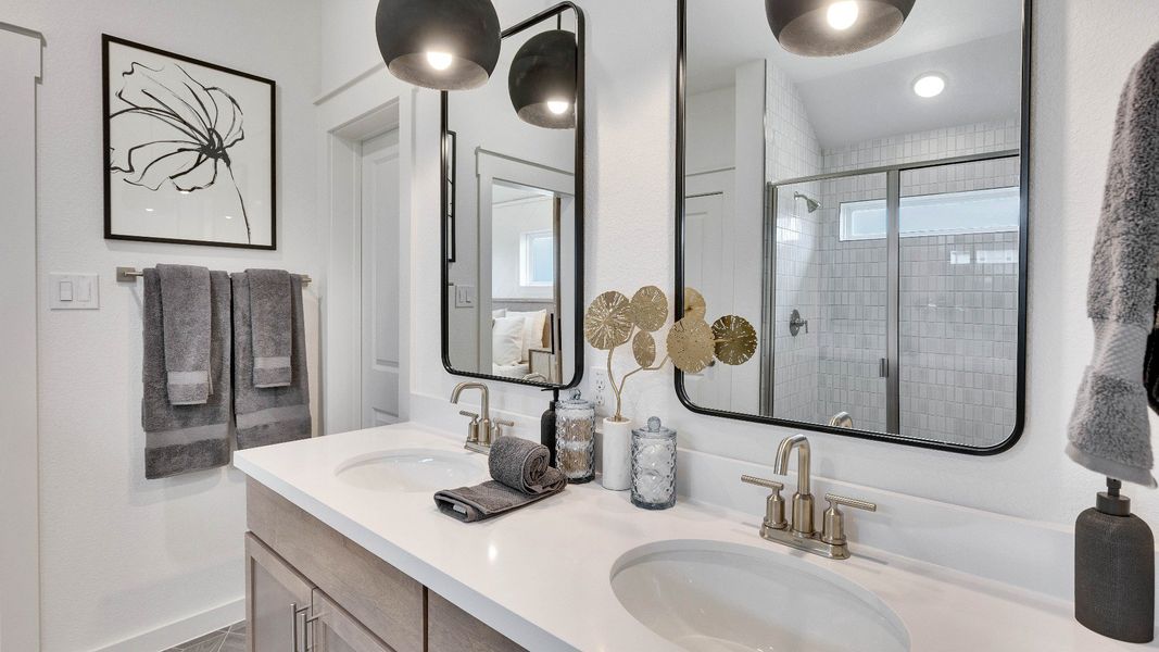 Representative furnished interior of a home built from the Meyerson by DRB Homes in Spring Creek, Taylor (Image 26).