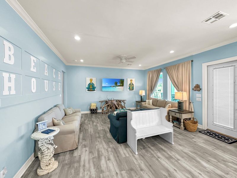 Furnished interior view inside a new home in , Crystal Beach (Image 39). Furnished interior view inside a new home in , Crystal Beach (Image 39).