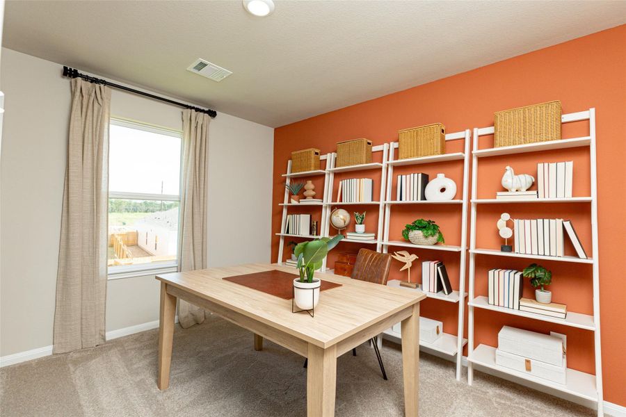 Furnished interior view inside a new home in Wayside Village, Houston (Image 15). Furnished interior view inside a new home in Wayside Village, Houston (Image 15).