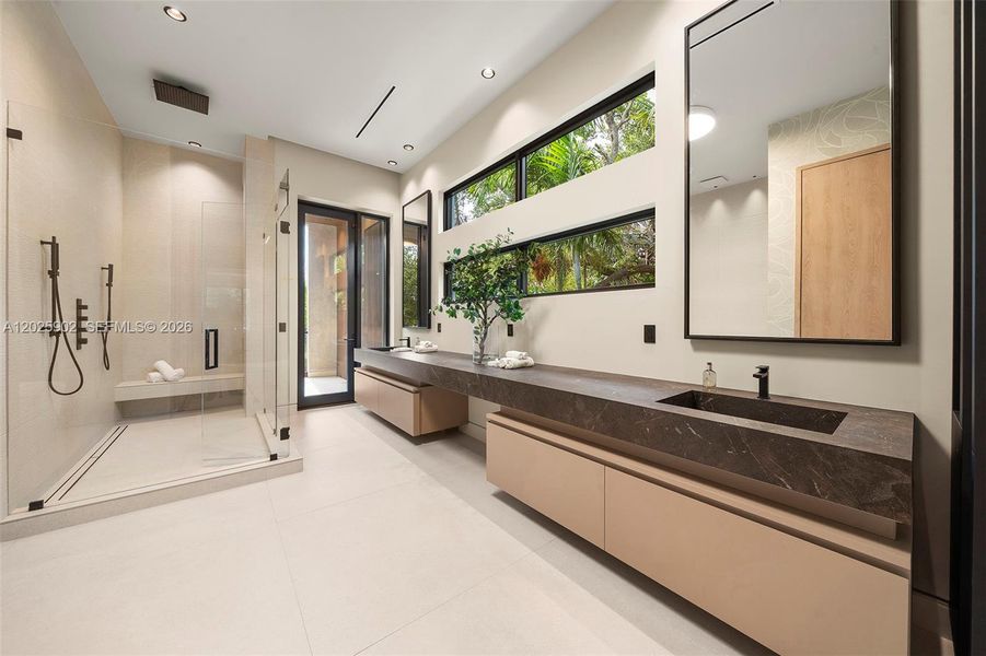 Furnished interior view inside a new home in , Miami (Image 15). Furnished interior view inside a new home in , Miami (Image 15).