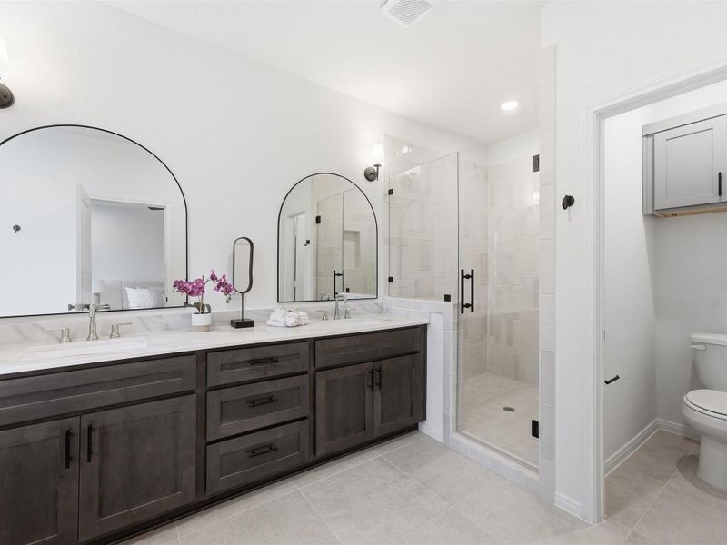 Furnished interior view inside a new home in , Houston (Image 18).
