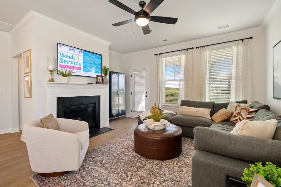 Representative furnished interior of a home built from the Lacey - Vanguard Collection by Mungo Homes in Sweetbrier, Durham (Image 5).