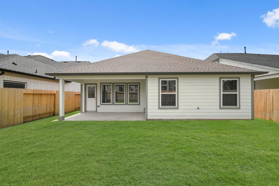 Front exterior of a new home in Morton Creek Ranch, Katy, TX, highlighting curb appeal (Image 15).