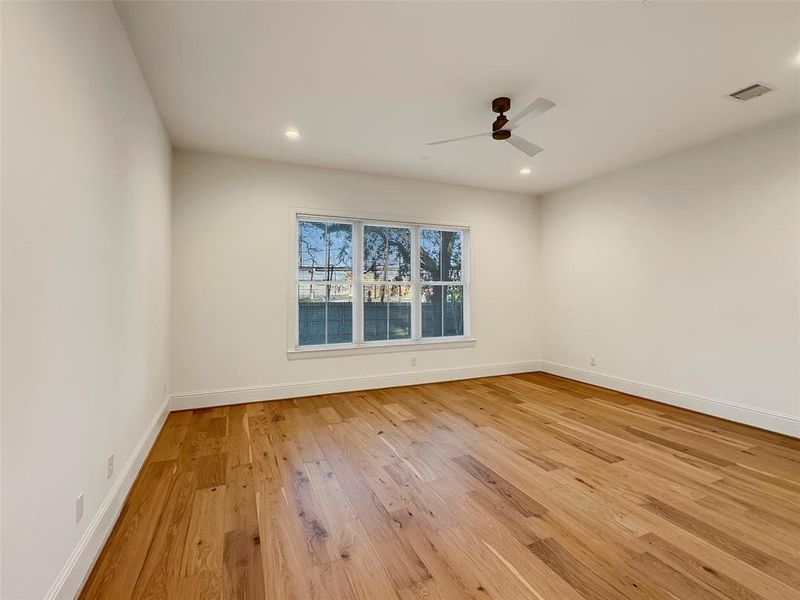 First floor primary bedroom