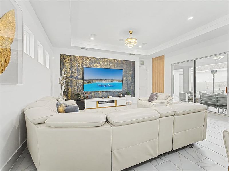 Furnished interior view inside a new home in , San Antonio (Image 61).