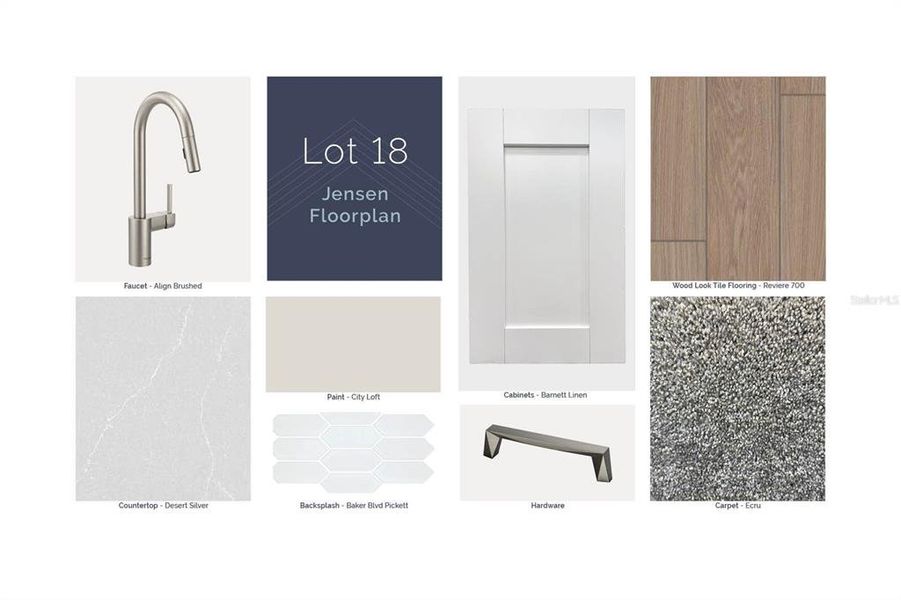 Sample of building materials used in homes in Center Lake on the Park, St. Cloud (Image 4).