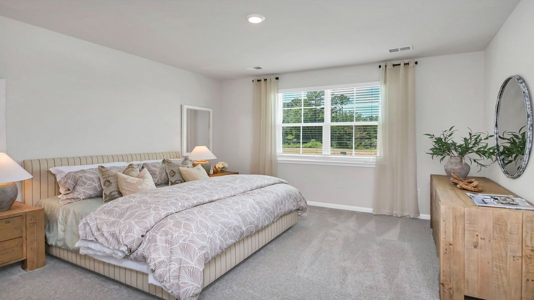 Representative furnished interior of a home built from the ALLEX by D.R. Horton in Leatherstone, Blythewood (Image 25).