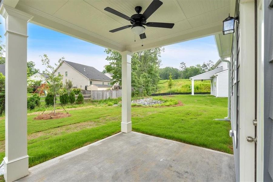 Exterior details and patio area of a home in , Adairsville (Image 24).