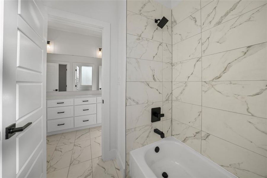 Furnished interior view inside a new home in , Garland (Image 13).