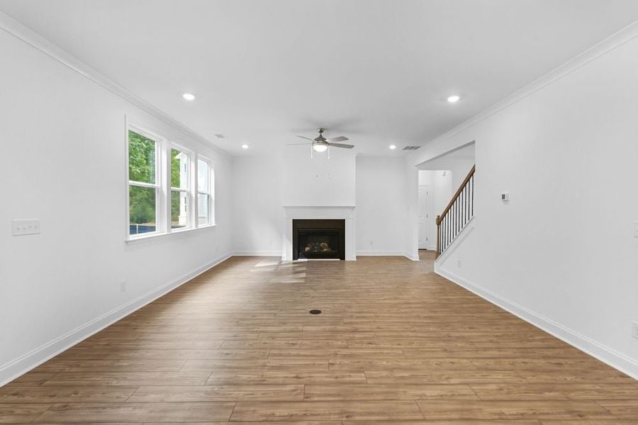 Representative unfurnished interior of a home built from the Lawrence by Taylor Morrison in Watson Park, Snellville (Image 9).