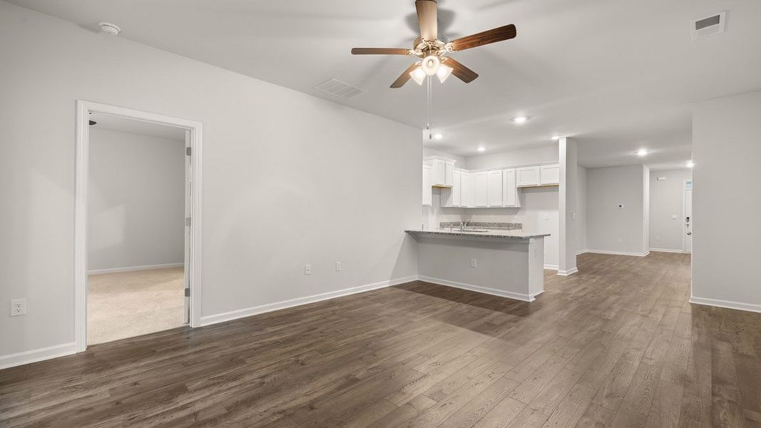 Spacious, unfurnished interior of a new home in Estates at Deer Hollow, Grovetown (Image 26). Spacious, unfurnished interior of a new home in Estates at Deer Hollow, Grovetown (Image 26).