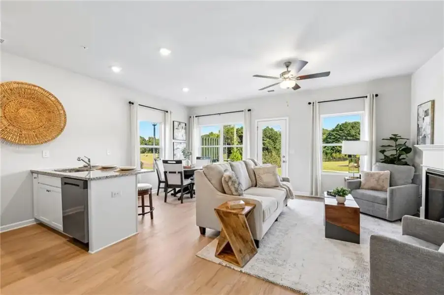 Furnished interior view inside a new home in , Fairburn (Image 5).