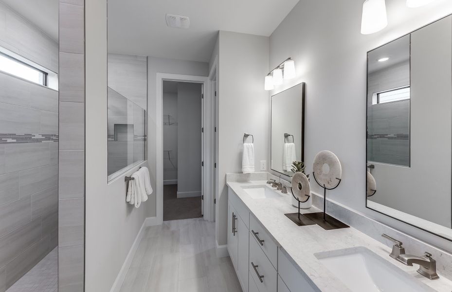 Owner's bathroom with walk-in shower