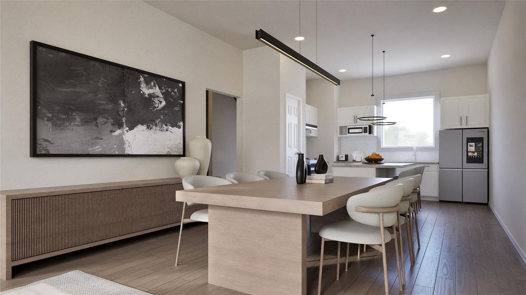 Furnished interior view inside a new home in , Houston (Image 7).
