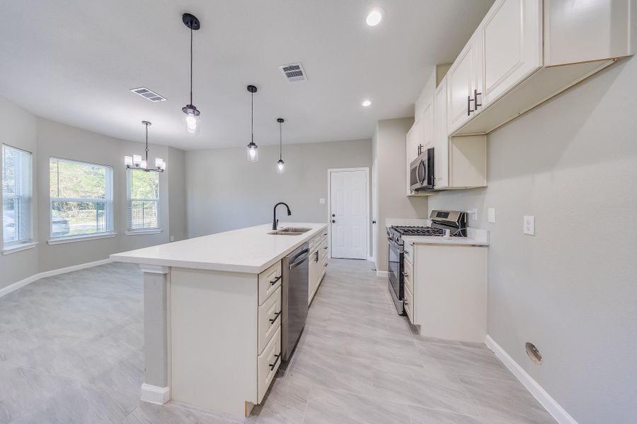 Furnished interior view inside a new home in , Houston (Image 4). Furnished interior view inside a new home in , Houston (Image 4).